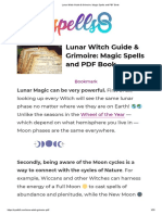 Lunar Witch Guide & Grimoire - Magic Spells and PDF Book