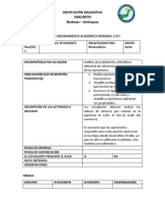 PLAN DE MEJORAMIENTO ACADÉMICO PERSONAL Cuarto Periodo