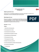 Carta Maestra Curso Presupuesto