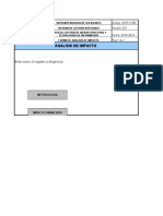 Analisis de Impacto: Seleccione El Registro A Diligenciar