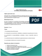 Carta Maestra Del Curso Definición de Perfiles y Documentación de Puestos PDF