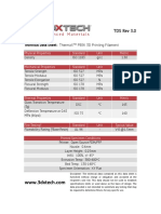 Tds Rev 3.0: Technical Data Sheet: Thermax™ Peek 3D Printing Filament