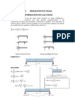 Análisis estructural de vigas isostáticas e hiperestáticas mediante métodos de deflexión, momento de flector y doble integración