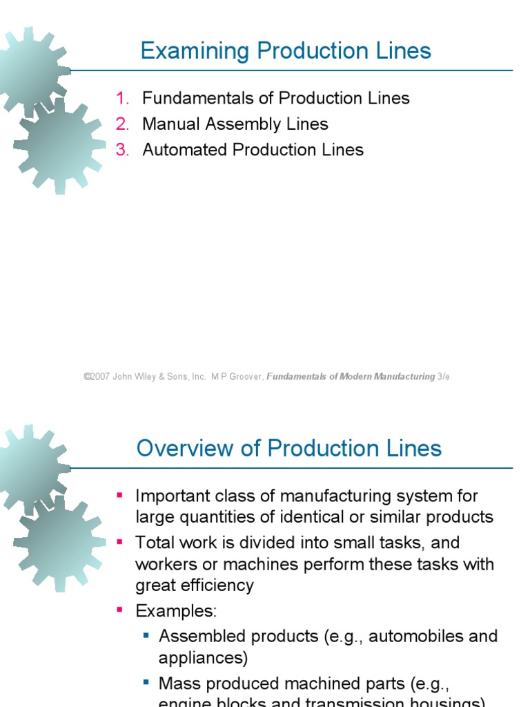 13 Automated Production Lines Fundamentals – LUDQJ