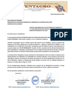 CARTA FENTAGRO Al Congreso 24 Junio 20 - Presidente de La Comision Agraria Del Congreso de La República