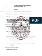 Prueba de Entrada - Centrales de Generacion de Energia