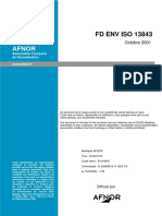 FD ENV ISO 13843 (2001) validation méthode