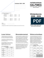 Wintertennis 2008-2009