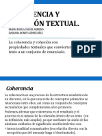 Coherencia y Cohesión Textual