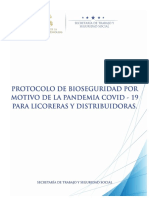 Protocolo Bioseguridad para Licoreras y Distribuidoras Versioin1 22 06 2020