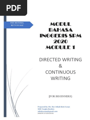WRITING MODULE 2020