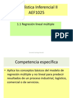 Estadística Inferencial II Unidad I Regresión Multiple v6