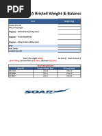 RA Bristell Weight & Balance