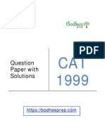 CAT 1999 Question Paper With Solution