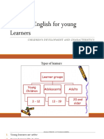 Teaching English For Young Learners: Children'S Development and Characteristics