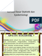 Konsep Dasar Statistik Dan Epidemiologi (Autosaved)