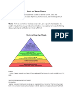 Needs and Wants of Human PDF