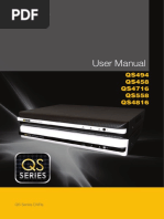 User Manual: QS494 QS458 QS4716 QS558 QS4816