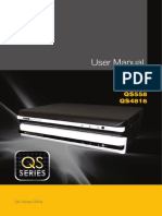 User Manual: QS494 QS458 QS4716 QS558 QS4816