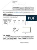 6° EVALUACIÓN DE PROGRESO EDUCACIÓN FÍSICA 4° A-B