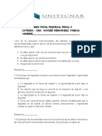 Examen Final Procesal Penal I