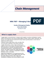 E-Supply Chain Management: MBA 7607 - Managing E-Business