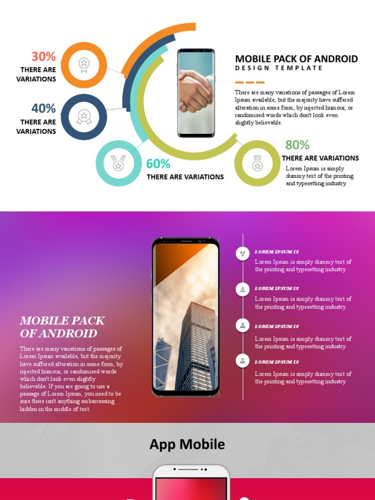 Android Mobile Design Template Pack | PDF | Smart Devices | Alphabet Inc.