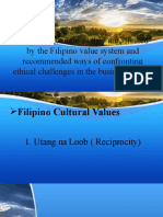 Business Situation As They Are Affected by The Filipino Value System and Recommended Ways of Confronting Ethical Challenges in The Business Setting