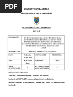 University of Mauritius: Faculty of Law and Management