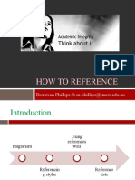 2019 How To Reference