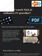 How Can I Watch Nick JR Without A TV Provider