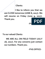 To Our Valued Client1