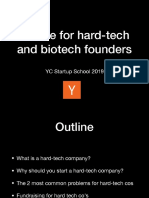 Advice For Hard-Tech and Biotech Founders