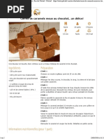 Carrés de caramels mous au chocolat.. un délice!, Recette Ptitchef - Ptitchef