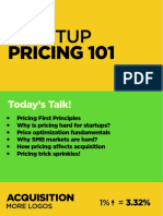 Startup Pricing 101 PDF