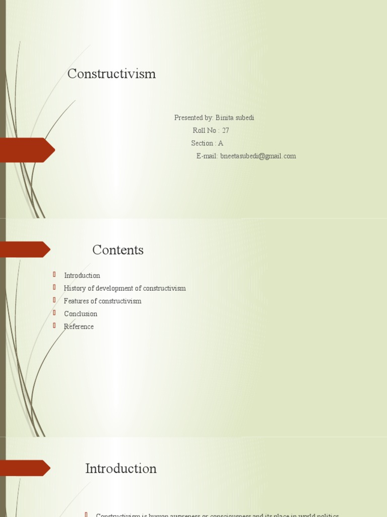 Understanding Constructivism in IR | PDF