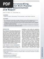 Lasers, Microneedling, Andplatelet-Richplasma Forskinrejuvenation Andrepair