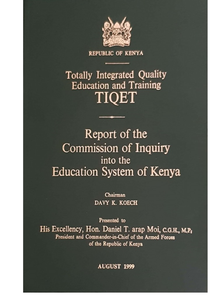 koech report on education 1999 pdf