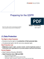Preparing For The GDPR: Niall Rooney
