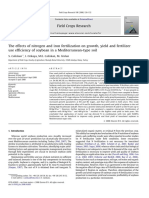 Field Crops Research: S. Caliskan, I. Ozkaya, M.E. Caliskan, M. Arslan