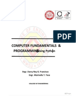 Computer Fundamentals & Programming: Using Python