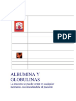 Albumina y Globulinas