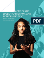 Digital Graded Exams - Speech and Drama and Performing Text Syllabus Specifications