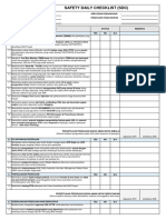 Safety Daily Checklist (SDC) PDF