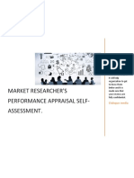 Market Researcher's Performance Appraisal Self Assessment