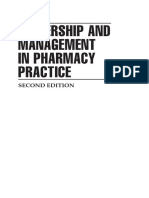 Leadership and Management in Pharmacy Practice: Second Edition