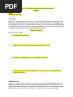 Activities For Validating Feelings and Normalizing Reactions Activity 1 Name: Grade and Section