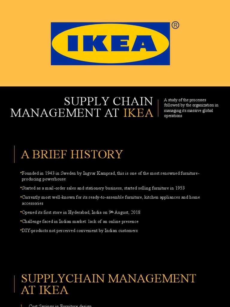 Supply Chain Management at IKEA | PDF | Supply Chain Management | Inventory