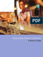 Responsible Service of Alcohol:: A Server's Guide