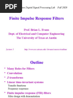 Finite Impulse Response Filters